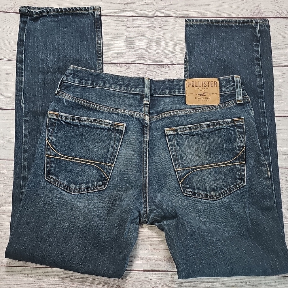 Hollister 32x30 Men's Blue Straight Jeans - Picture 14 of 14
